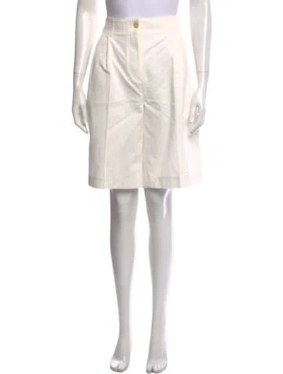 Pre-owned Totême Relaxed Twill Shorts Shorts In White