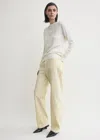 Totême Relaxed Twisted Trousers Sand In Neutral