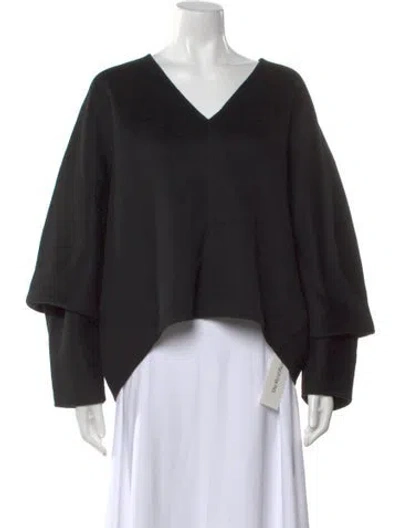 Pre-owned Totême Rennes Wool Sweater In Black