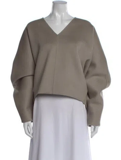 Pre-owned Totême Rennes Wool Sweater In Gray