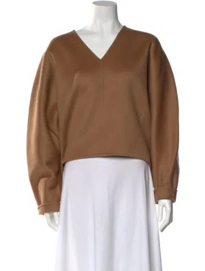 Pre-owned Totême Rennes Wool Sweater In Neutral