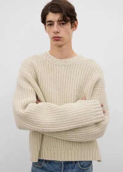Totême Rib Crew Off-white In Neutral