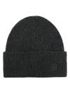 Totême Ribbed Wool-cashmere Beanie In Grey