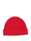 Totême Ribbed Cashmere Beanie In Red