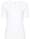 Totême Toteme Classic Rib Tee In 白色