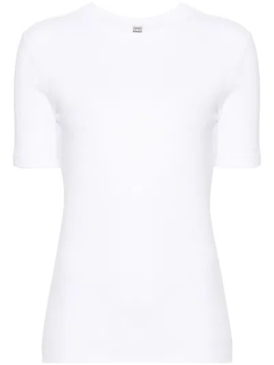 TOTÊME RIBBED COTTON T-SHIRT