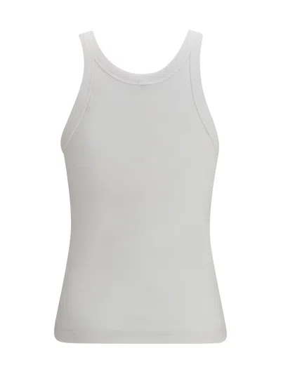 Totême Toteme Ribbed Cotton Tank Top In White