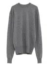 Totême Ribbed-cuff Cashmere Sweater In Gray