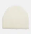Totême Ribbed-knit Wool-blend Beanie In Neutral