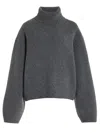 Totême Toteme Ribbed Turtleneck Jumper Grey