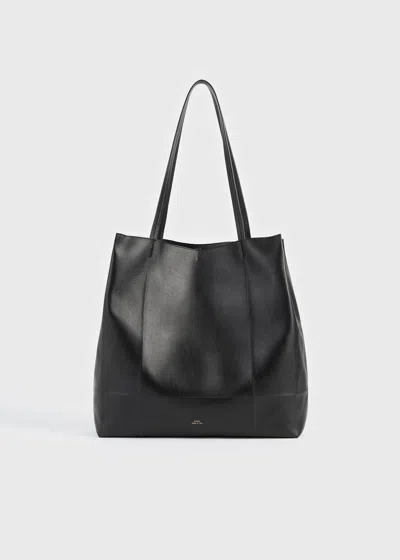 Totême Roam Leather Tote Black - Preorder