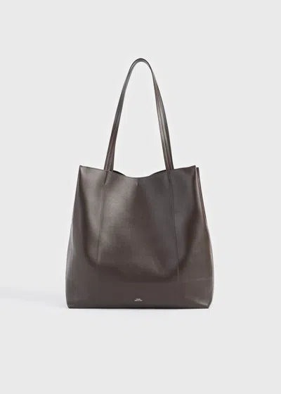 Totême Roam Leather Tote Brown - Preorder