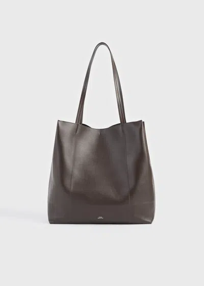 Totême Roam Leather Tote Brown