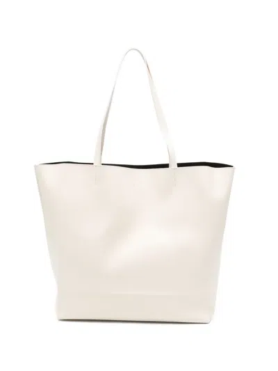 Totême Roam Leather Tote In Neutral