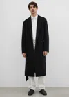Totême Robe Doublé Coat Black In Black