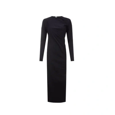 Totême Midi Dress In Navy