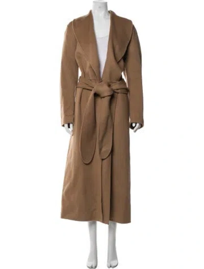 Pre-owned Totême Robe Wool Coat W/ Tags In Brown/neutrals