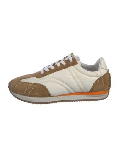 Pre-owned Totême Rockstud Accents Athletic Sneakers In Brown/white