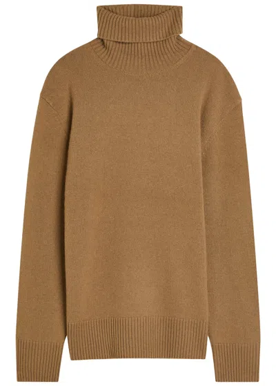 Totême Toteme Roll-neck Cashmere Jumper In Green