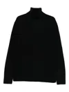 Totême Roll-neck Cashmere Sweater In Black