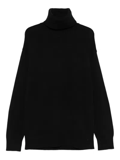 Totême Roll-neck Sweater In Black