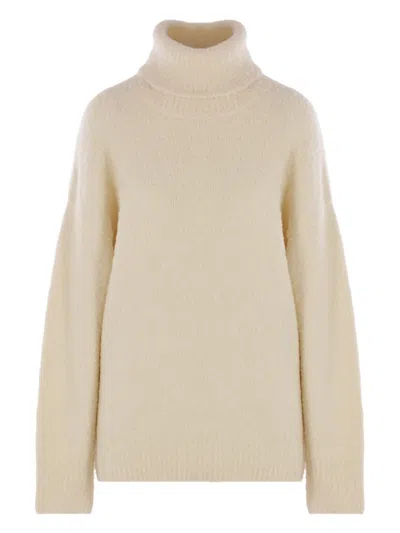 Totême Roll-neck Sweater In Neutral