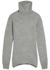 Totême Toteme Roll-neck Wool Jumper In Gray