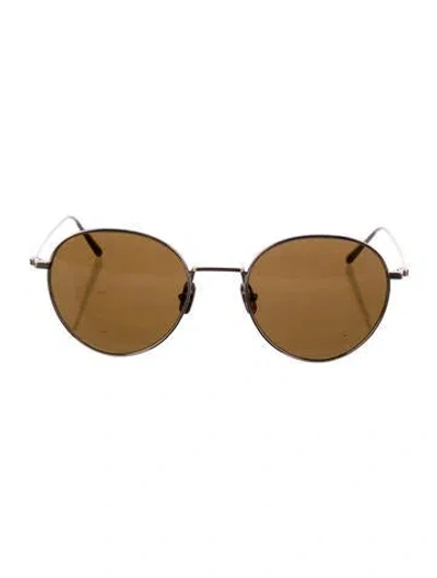Pre-owned Totême Round Mirrored Sunglasses In Multi
