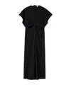 Totême Toteme Black Woven Dress With Loose Waist