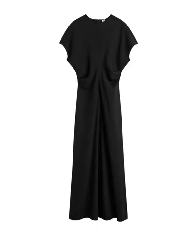 Totême Round Neck Dress In Black