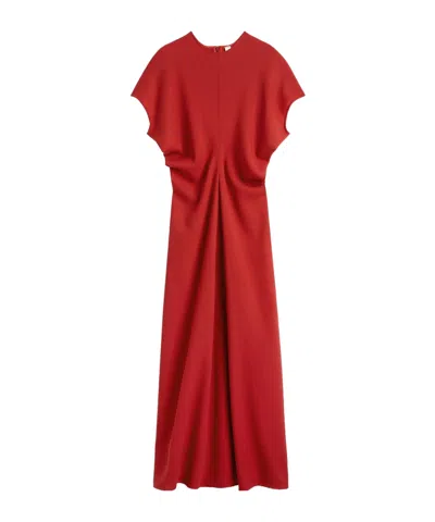 Totême Round-neck Dress In Red