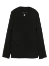 Totême Jacke Mit Rundem Ausschnitt In Black