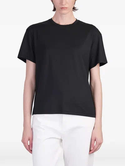 Totême Round Neck T-shirt In Black