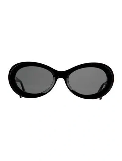 Pre-owned Totême Round Tinted Sunglasses In Black