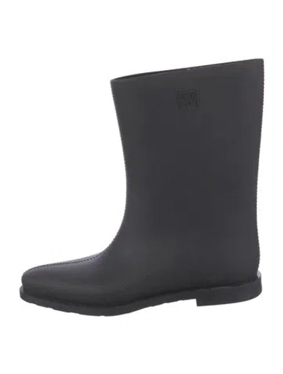 Pre-owned Totême Rubber Rain Boots In Black