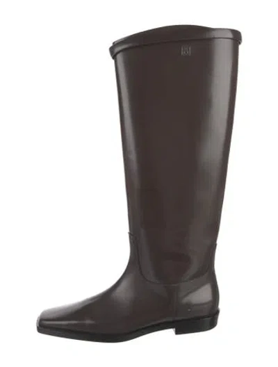 Pre-owned Totême Rubber Rain Boots In Brown
