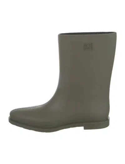 Pre-owned Totême Rubber Rain Boots In Neutral