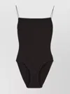 Totême Ruched One Piece Swimsuit In Black