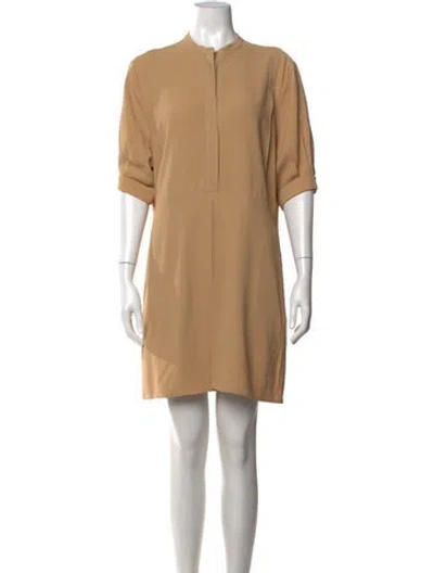 Pre-owned Totême Santa Marta Mini Dress In Neutrals