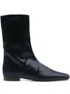 Totême Satin Ankle Boots In Blue