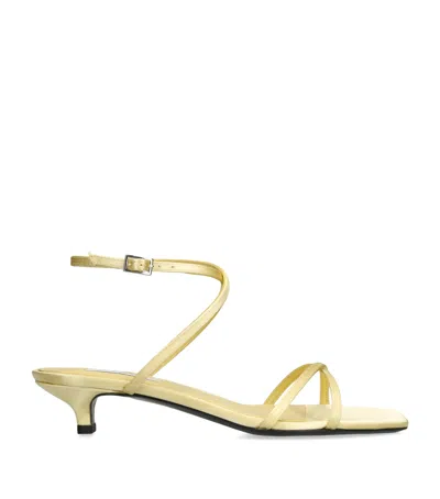 Totême Satin Crossover Heeled Sandals 35