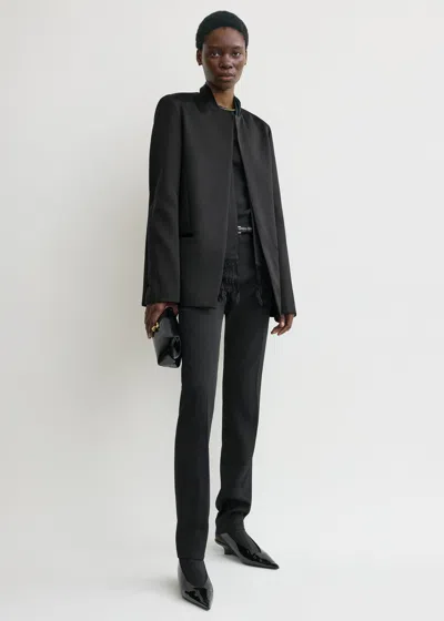 Totême Satin Dinner Jacket Black