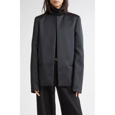 Totême Toteme Satin Dinner Jacket In Black