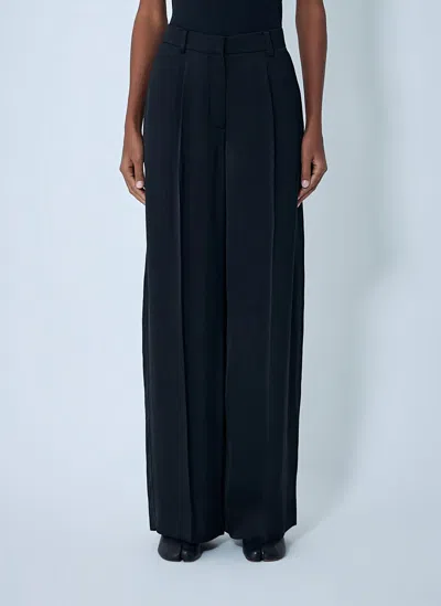 Totême Satin Pants In Blue