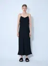 Totême Satin Slip Dress In Black
