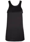 Totême Toteme Satin Tank Top In Black