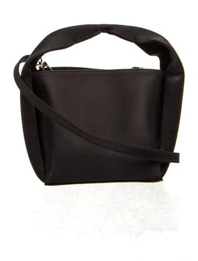 Pre-owned Totême Satin Tote Petite In Black