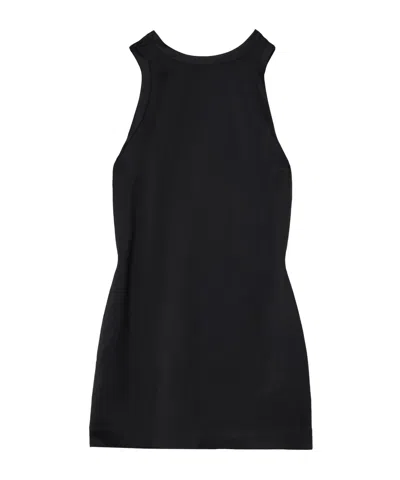 Totême Satin Vest In Black
