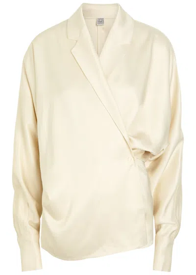 Totême Toteme Satin Wrap Blouse