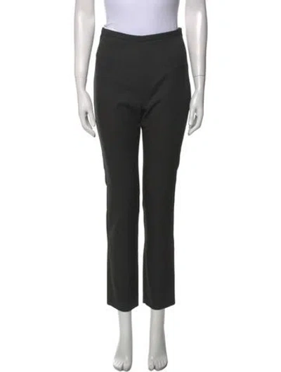 Pre-owned Totême Saze Straight Leg Pants In Black